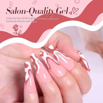 Born Pretty Nude Gel Nail Polish Set Nude Gel Polish Skin Tones Pink Neutral Brown Gel Nail Polish All Seasons Soak Off LED Gel Nail Manicure DIY Home Salon 6PCS 10ML