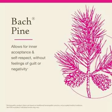 Bach Original Flower Remedies, Pine for Self Respect, Natural Homeopathic Flower Essence, Emotional Wellness and Stress Relief, Holiday Gift for Him or Her, Vegan, 20mL Dropper