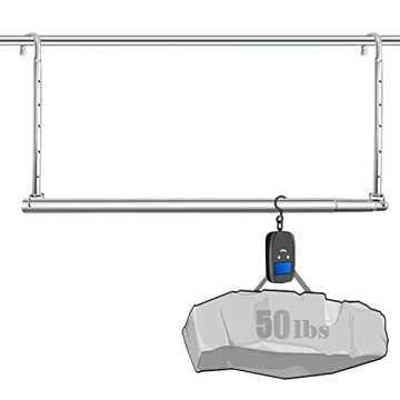 HDbonemu Adjustable Closet Hanging Rod