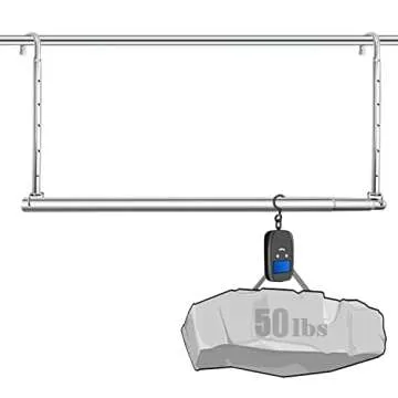 HDbonemu Adjustable Closet Hanging Rod