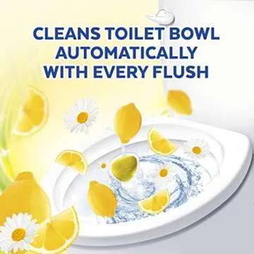 Lysol Automatic In-The-Bowl Toilet Cleaner, Cleans and Freshens Toilet Bowl, Lemon Breeze Scent, 2 Count (Pack of 1)