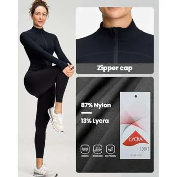 colorskin Women's Workout Zip Up Jacket for Yoga and Running