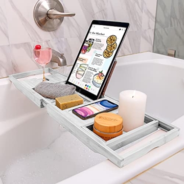 Homemaid Living Luxury Bath Tray - Expandable, Elegant, Practical