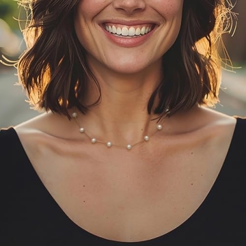 Ross-Simons 6-6.5mm Cultured Pearl Station Necklace