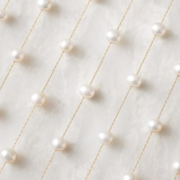 Ross-Simons 6-6.5mm Cultured Pearl Station Necklace