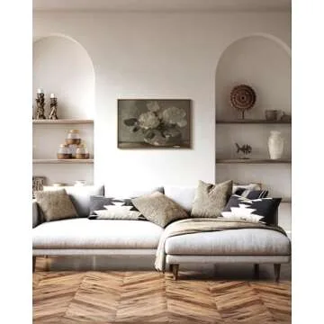 Elegant Framed Vintage Flower Wall Art for Home