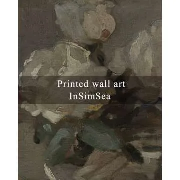 Elegant Framed Vintage Flower Wall Art for Home