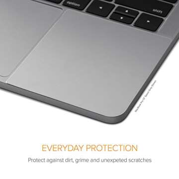 UPPERCASE Premium Palm Rest Protector Skin Cover Set Compatible with 2020+ MacBook Pro 13", Space Gray