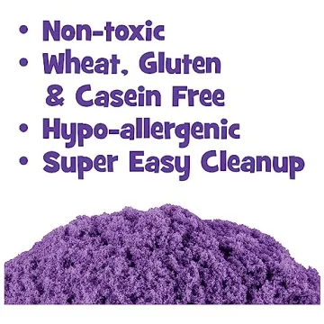 Kinetic Sand, The Original Moldable Sensory Play Sand Toys for Kids, Purple, 2 lb. Resealable Bag, Ages 3+