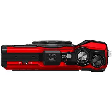 OM SYSTEM OLYMPUS TG-5 Waterproof Camera with 3-Inch LCD, Red