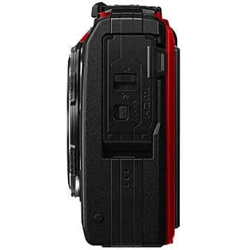 OM SYSTEM OLYMPUS TG-5 Waterproof Camera with 3-Inch LCD, Red