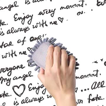 4 Pieces Microfiber Shag Whiteboard Eraser Shag Washable Dry Eraser Board Eraser for Chalk, Classroom Teacher Supplies, Home and Office (Blue, Grey, Pink)