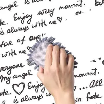 4 Pieces Microfiber Shag Whiteboard Eraser Shag Washable Dry Eraser Board Eraser for Chalk, Classroom Teacher Supplies, Home and Office (Blue, Grey, Pink)