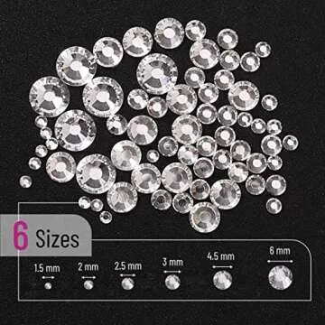 Mr. Pen - 2000 Pcs Rhinestones with Pick Up Tweezer & Picking Pen, Flat Back Round Rhinestones for Crafts, Face Gems, Nails & Makeup