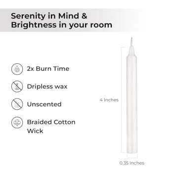 Spell Candles (Set of 20, White)