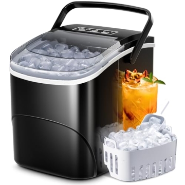 Portable Ice Maker - 26Lbs/Day, Self-Cleaning