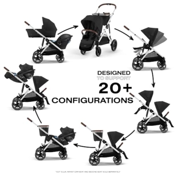 Cybex Gazelle Stroller with 20 Configurations and Ergonomic Recline
