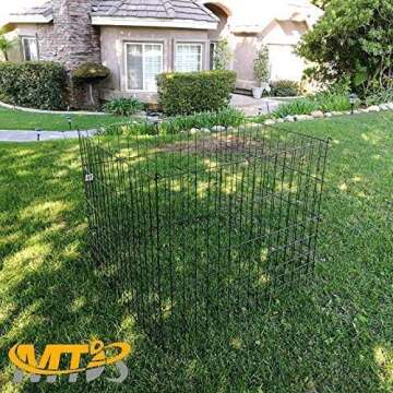 Garden Wire Compost Bin 36x36x30 inches, Black, Garden Bed Fencing