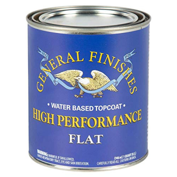 General Finishes High Performance Water Based Topcoat, 1 Quart, Flat