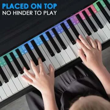 BROTOU Piano Notes Guide for Beginners, Reusable Silicone