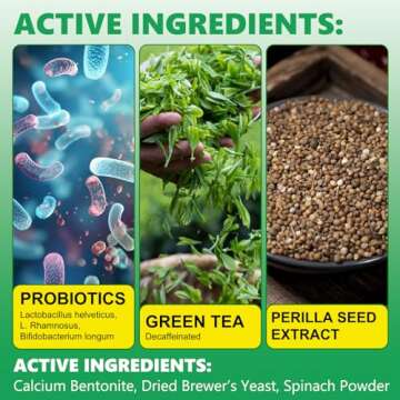 Teeth Cleaning Powder for Dogs, Dental Powder for Dogs - Dog Breath Freshener Powder with Probiotics...