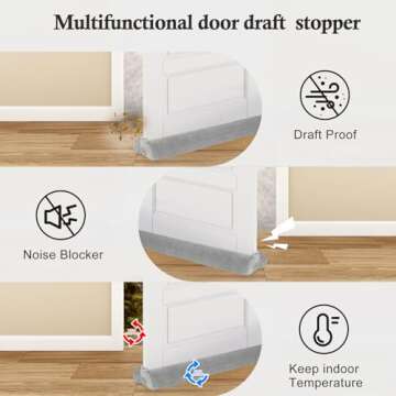 Fowong Draft Stopper for Year-Round Comfort