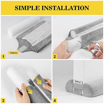 Fowong Draft Stopper for Year-Round Comfort