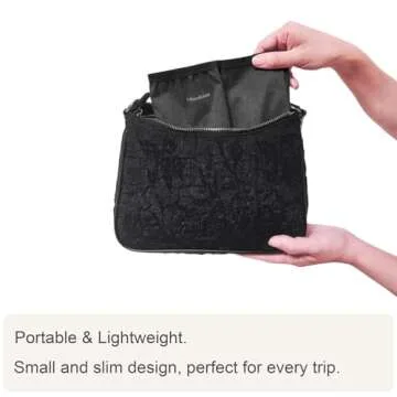 LebenHaus 2 in 1 Luggage Cup Holder for Suitcase|Airplane Tray Table Carry on Hands Free Drink Carrier for Stanley Tumblers Coffee Beverage Organizer Gifts for Travelers (Black)