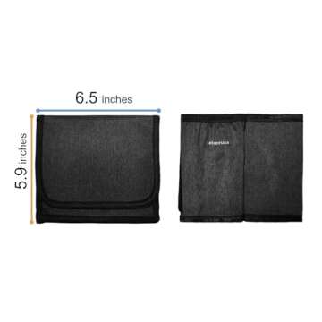 LebenHaus 2 in 1 Luggage Cup Holder for Suitcase|Airplane Tray Table Carry on Hands Free Drink Carrier for Stanley Tumblers Coffee Beverage Organizer Gifts for Travelers (Black)