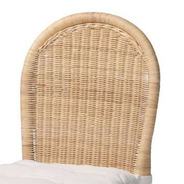 Bali & Pari Bilu Natural Rattan Bar Stool Set, 2-Piece