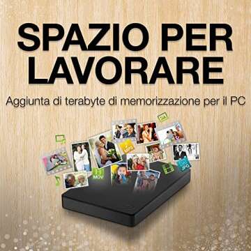 Seagate Portable 5TB External Hard Drive HDD – USB 3.0 for PC, Mac, PS4, & Xbox - 1-Year Rescue Service (STGX5000400), Black