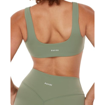 PAVOI ACTIVE FlexFlow Yoga Bra Medium Support Soft Fabric
