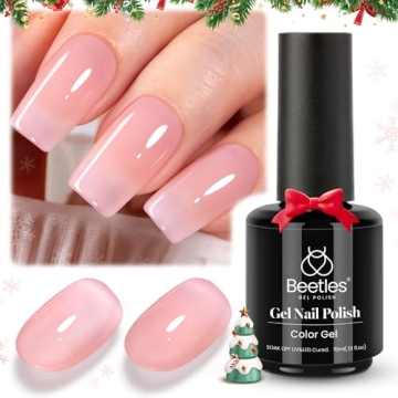 Beetles Jelly Nude Gel Polish for Salon Quality Manicure