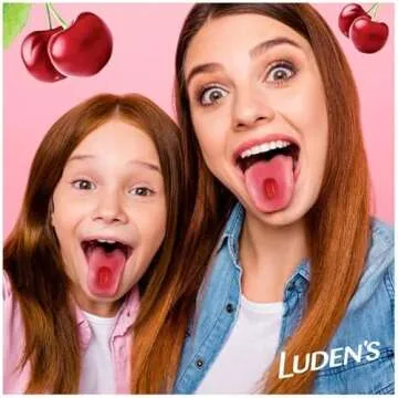 Luden's Sugar Free Wild Cherry Throat Drops, Sore Throat Relief, 25 Count (3 Pack)