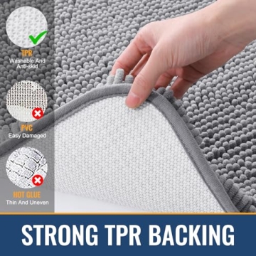Soft Arotive Bathroom Rug 30x20 - Absorbent Chenille Mat