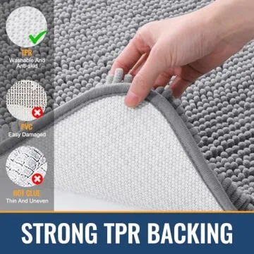 Soft Arotive Bathroom Rug 30x20 - Absorbent Chenille Mat