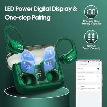 Shop Aptkdoe Wireless Earbuds - 75hrs Playtime, Bluetooth 5.4