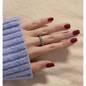 Press on Nails Stick on Nails Full Cover Glue on Nails False Nails with Designs Acrylic Nails for Women Girls (AA)