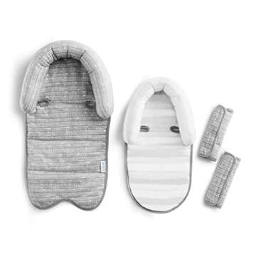 Munchkin® Brica® XtraGuard™ Head Support & Strap Cover for Baby Car Seats with Silver-Ion Technology, Dots