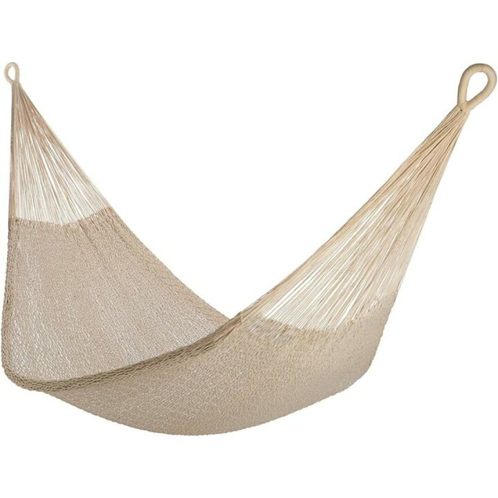 Double Handwoven Cotton Rope Hammock by Yellow Leaf