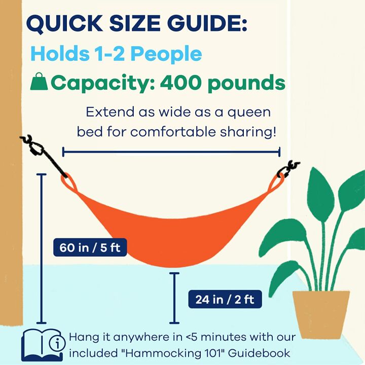 Double Handwoven Cotton Rope Hammock by Yellow Leaf