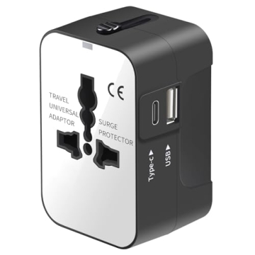 Travel Adapter, Worldwide All in One Universal Travel Adaptor Wall AC Power Plug Adapter Wall Charge...
