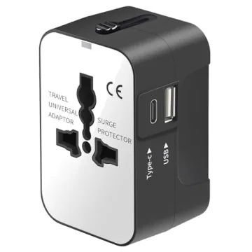 Travel Adapter, Worldwide All in One Universal Travel Adaptor Wall AC Power Plug Adapter Wall Charge...