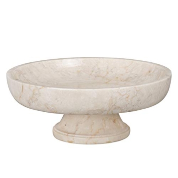 Elegant Natural Marble Fruit Bowl for Stylish Entertaining