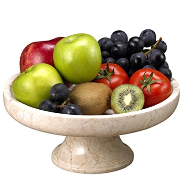 Elegant Natural Marble Fruit Bowl for Stylish Entertaining