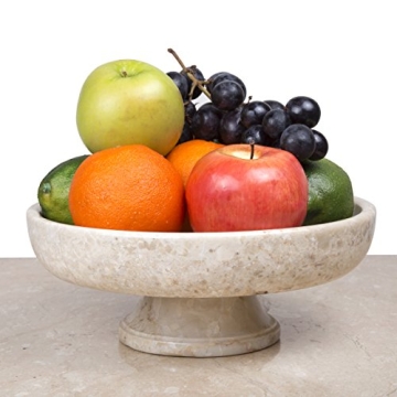 Elegant Natural Marble Fruit Bowl for Stylish Entertaining