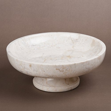Elegant Natural Marble Fruit Bowl for Stylish Entertaining