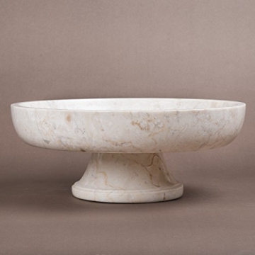 Elegant Natural Marble Fruit Bowl for Stylish Entertaining