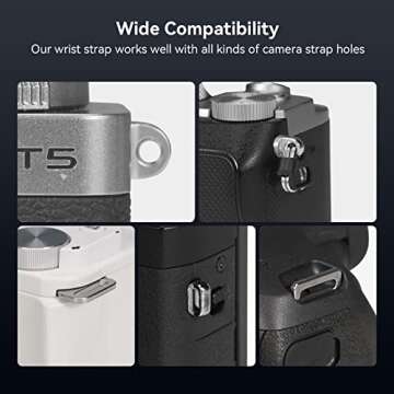 SMALLRIG Camera Wrist Strap - Stylish & Adjustable Safety for All Cameras