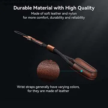 SMALLRIG Vintage Leather Camera Hand Strap for Secure Use